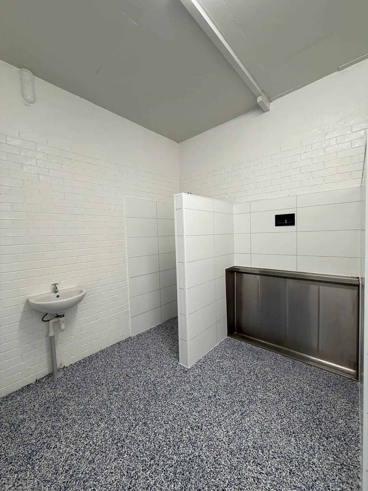 New basin and stainless trough in the refurbished Nambucca Heads Main Beach amenities