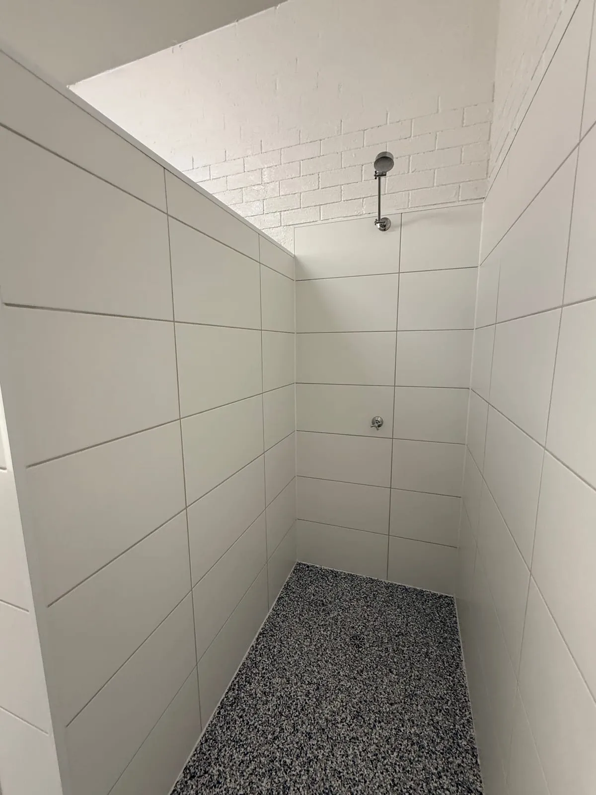 Newly tiled shower recess at the Nambucca Heads Main Beach amenities